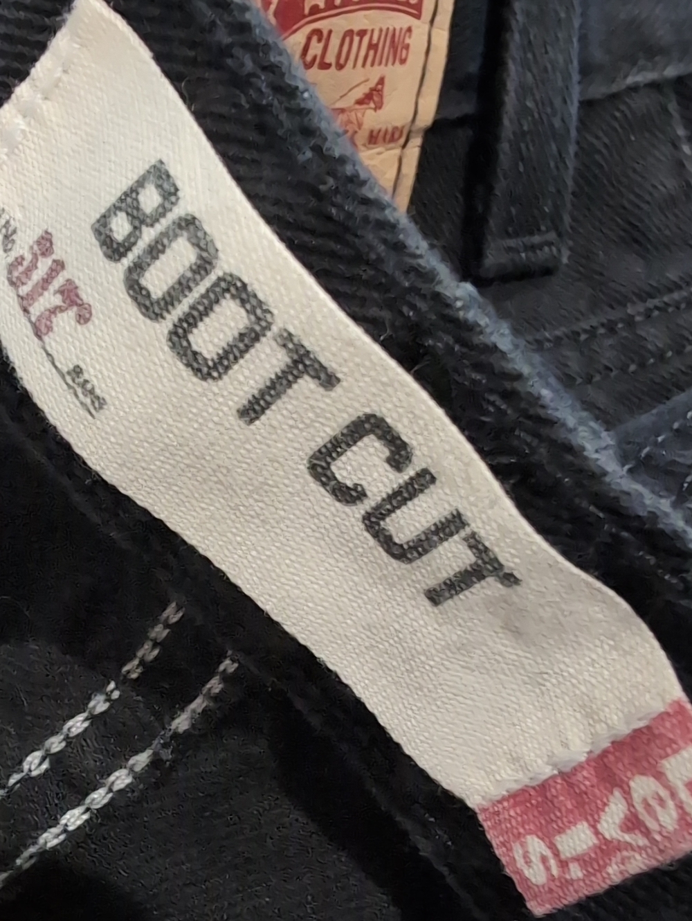 Levi's Black Jeans Bootcut 517 33x32 - Picture 3 of 6